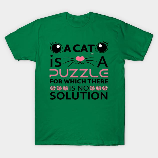 Cats Puzzle Solution T-Shirt by designdaking